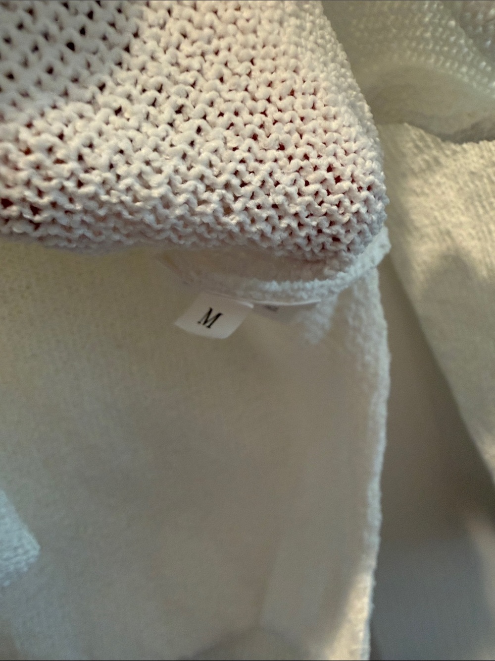 White 'BEACH' Knit Pullover Sweater - Picture 2 of 3